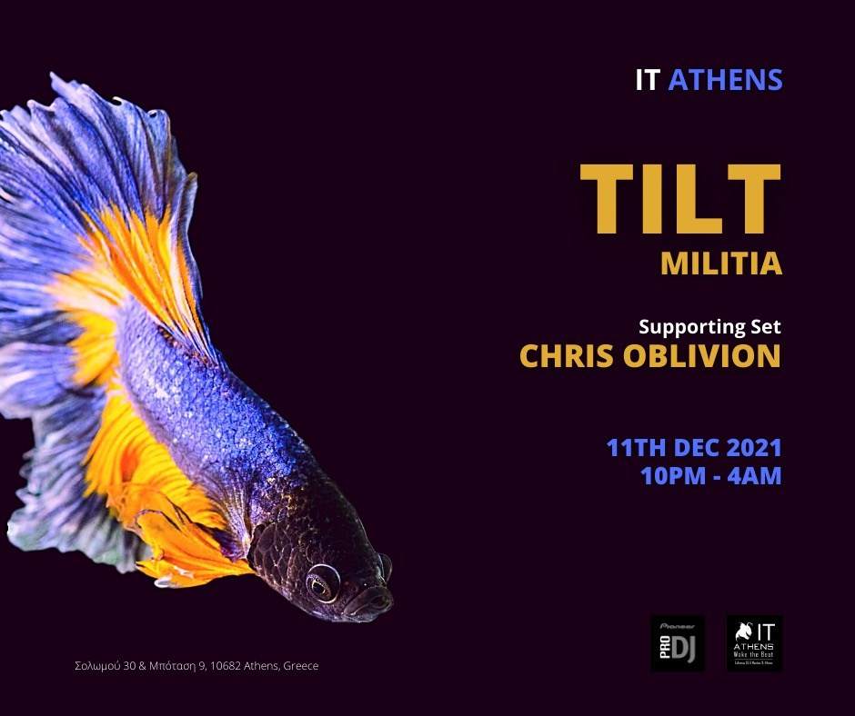 Tilt/Militia/Chris Oblivion - フライヤー表