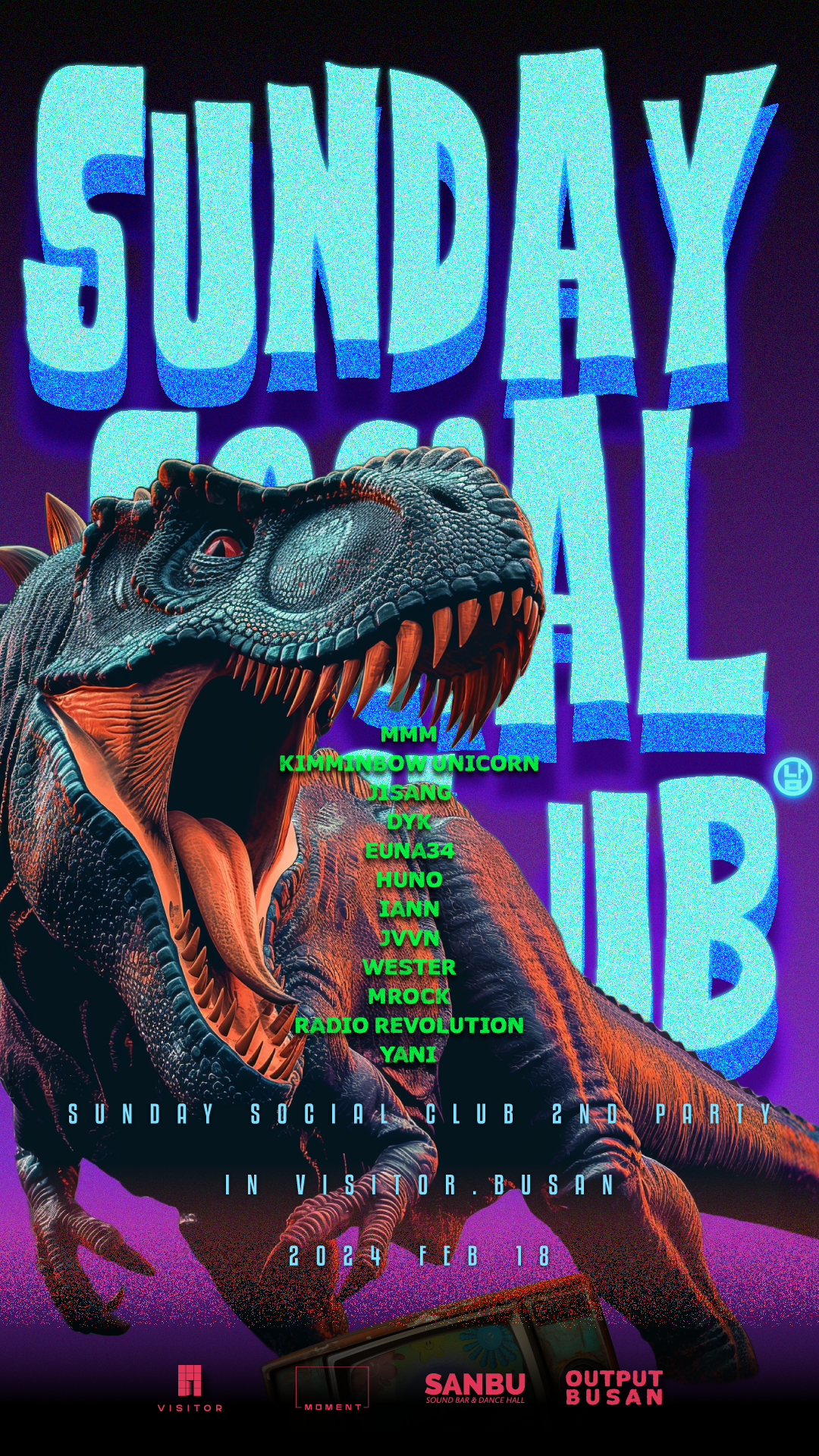 Sunday Social Club 2nd. Event - フライヤー表