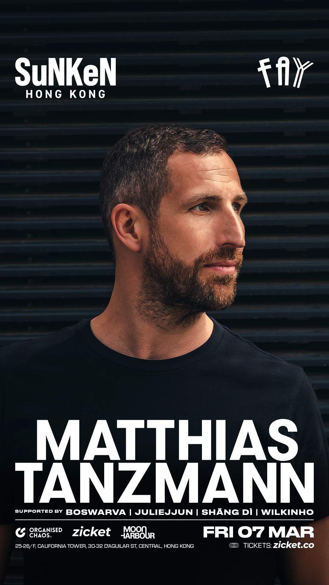 SuNKeN presents Matthias Tanzmann at Fayy at Faye, Hong Kong