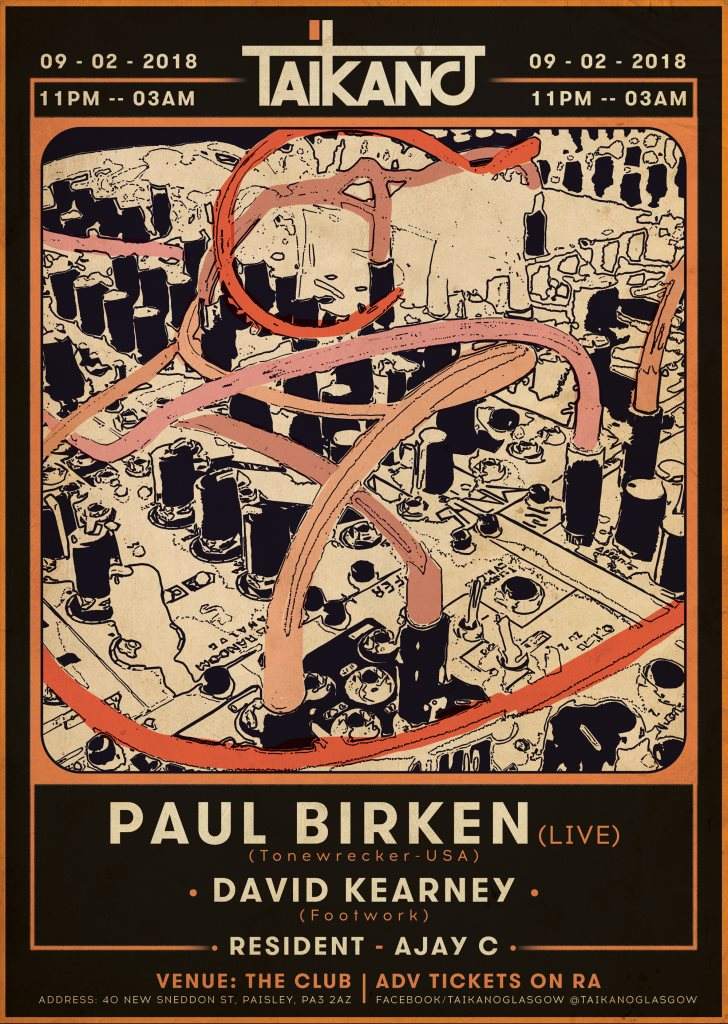 Taikano presents Paul Birken (Live) - フライヤー表