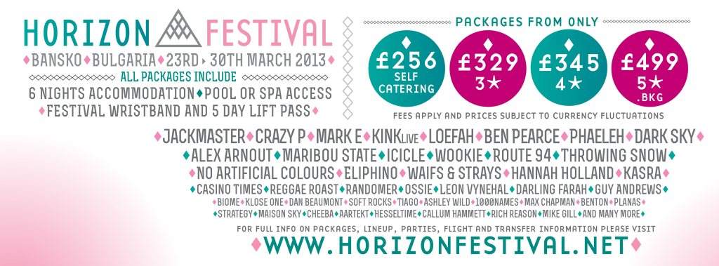 Horizon Festival 2013 - Página frontal