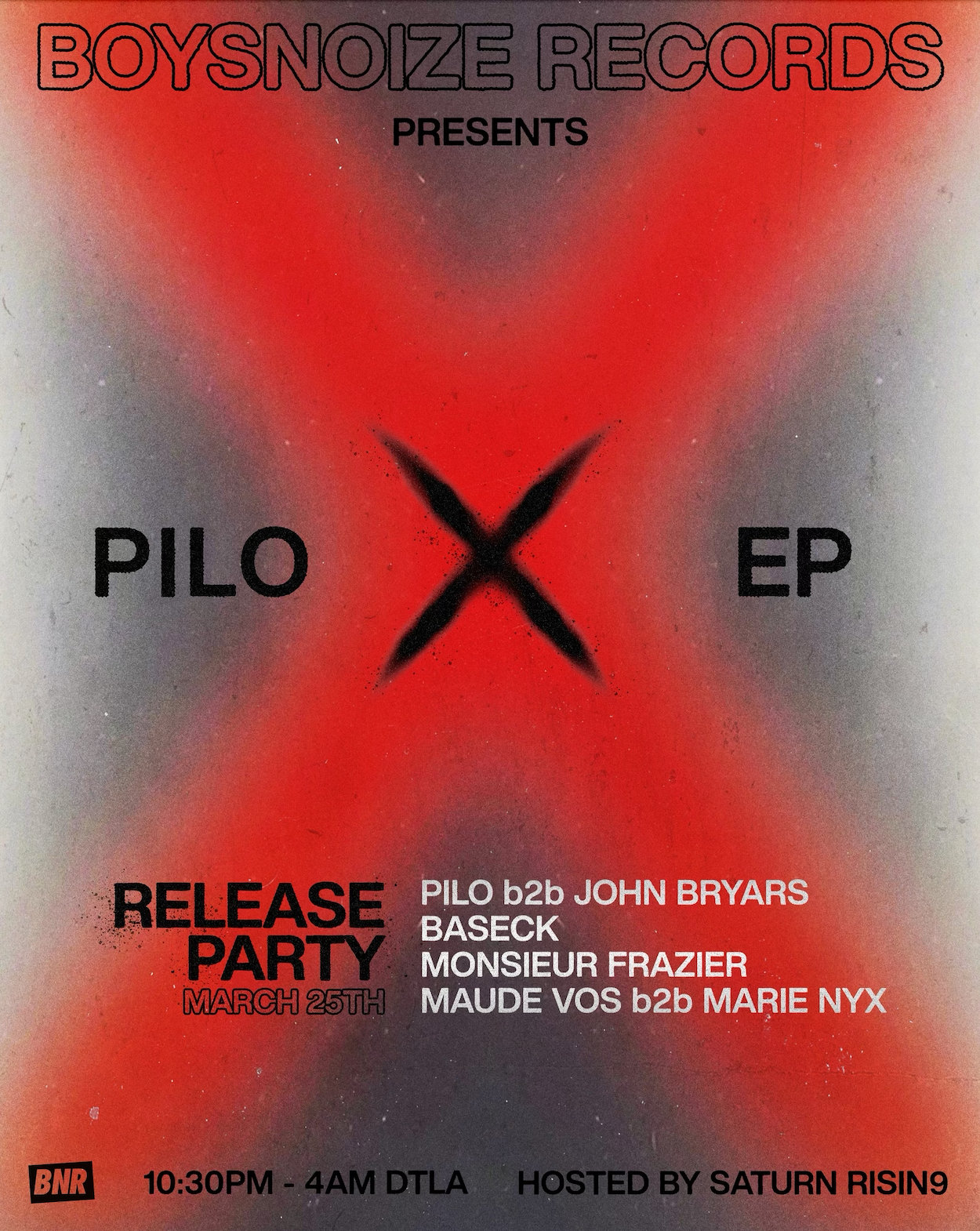 Boysnoize Records presents Pilo Release Party - フライヤー表