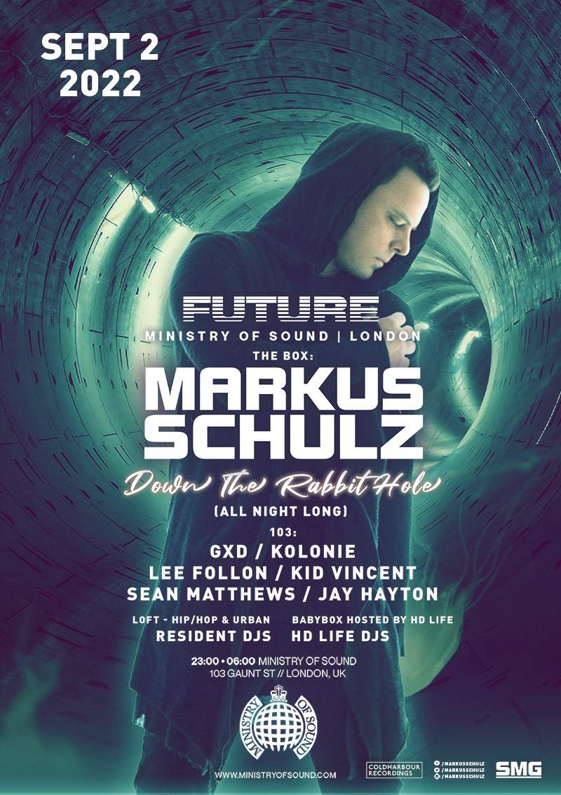 FUTURE presents Markus Schulz: Down The Rabbit Hole - Página frontal