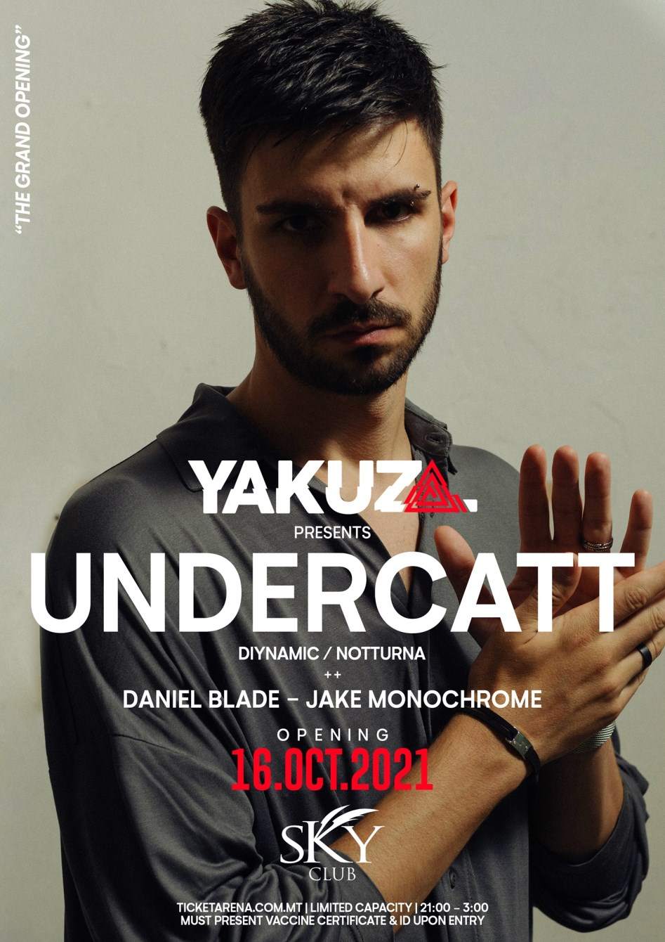 Yakuza presents Undercatt ✜ The Opening ✜ - フライヤー表