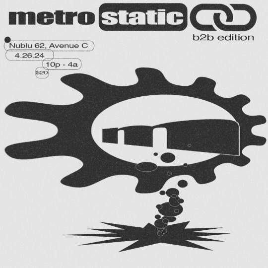 Metro Static - フライヤー裏