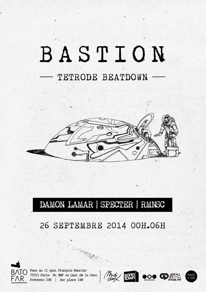 Bastion - Tetrode Beatdown - Damon Lamar, Specter - Página frontal