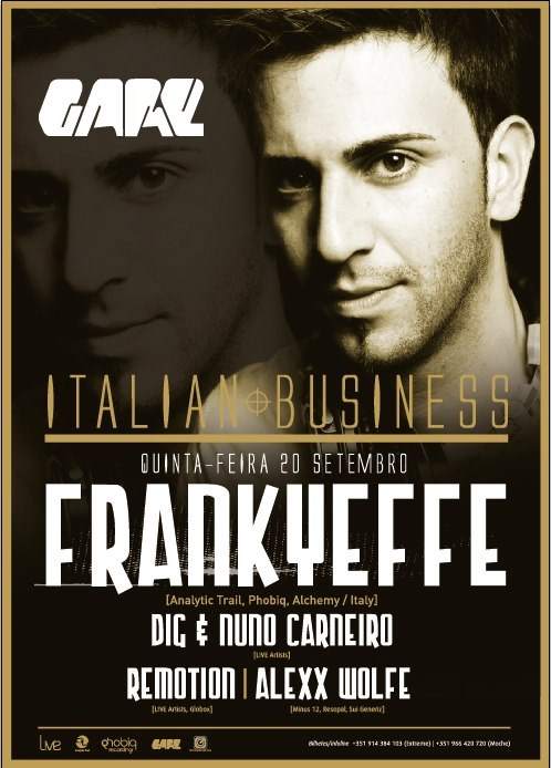 Italian Business: Frankyeffe - Página frontal