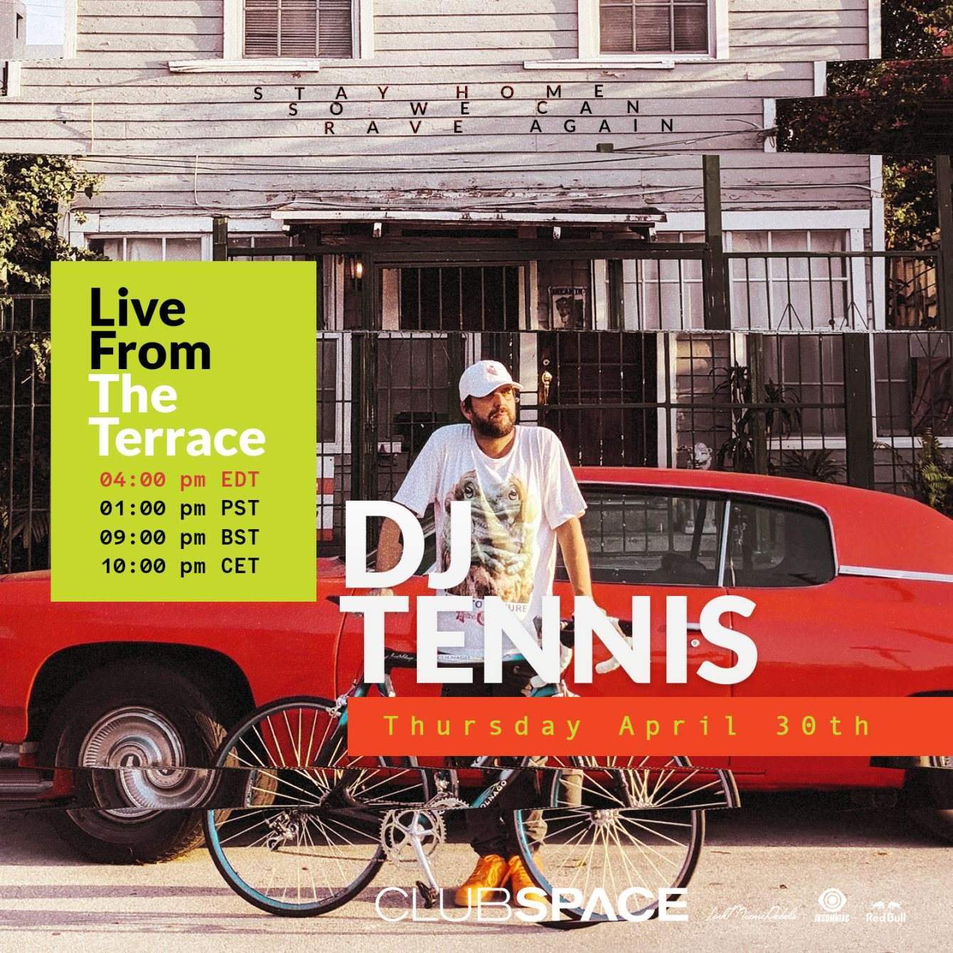 DJ Tennis [LIVE STREAM] - フライヤー表