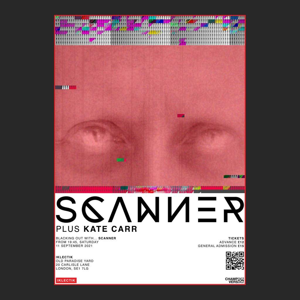 Blacking Out with… Scanner Kate Carr - フライヤー表