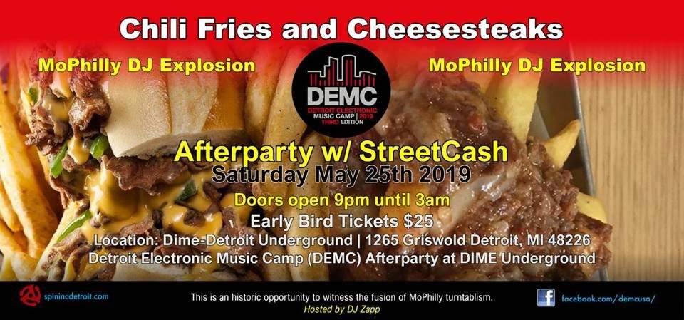 Chili Fries and Cheesesteaks Demc Afterparty with DJ Cash Money & DJ Too Tuff - フライヤー表