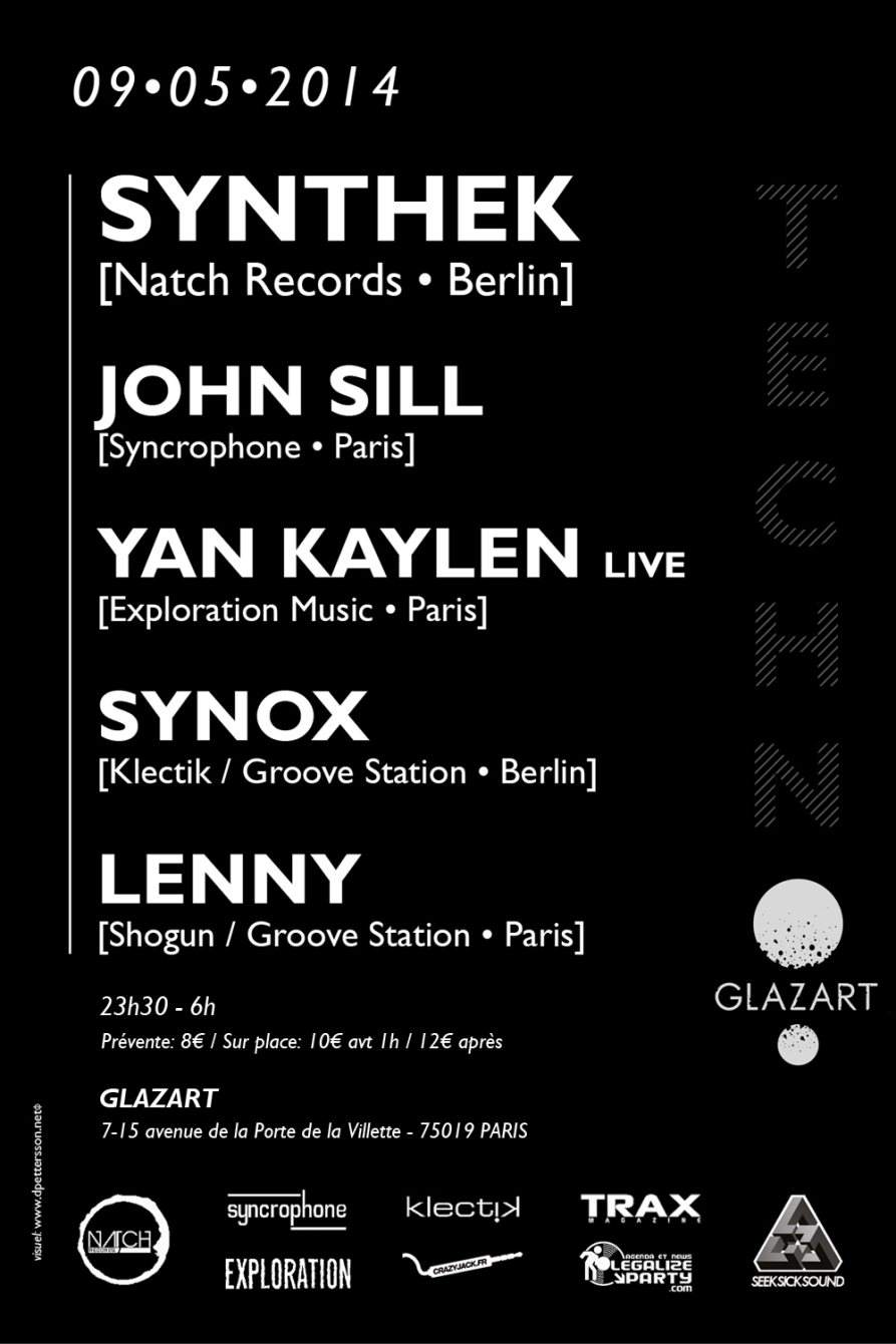 Groove Station with Synthek [Natch records] / John Sill [Syncrophone] / YAN Kaylen [Exploration - Página trasera