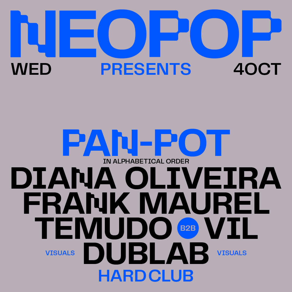 NEOPOP presents Pan-Pot - フライヤー表