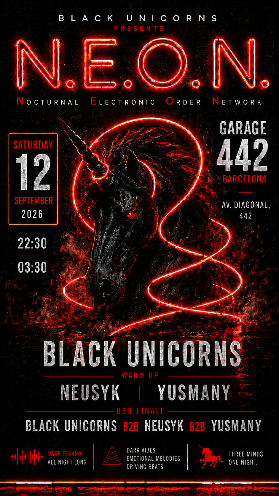 N.E.O.N. - Nocturnal Electronica Order Network at Garage 442