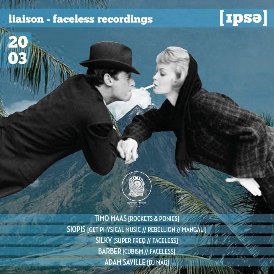 Faceless Rec Showcase with Timo Maas, Siopis, Silky, Barber, Adam Saville - フライヤー表