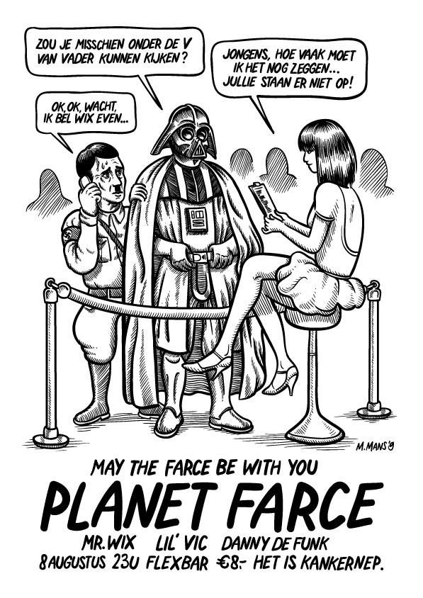Planet Farce & Hard Bday - フライヤー表