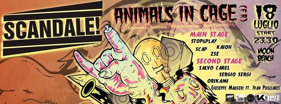 SCANDALE! / Animals IN Cage - フライヤー表