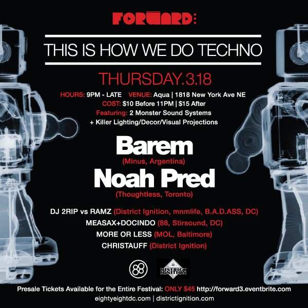 Forward Festival 3: This Is How We Do Techno - フライヤー裏