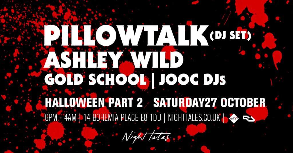 Pillow Talk DJ Set Ashley Wild, Gold School & Jooc DJs - フライヤー表