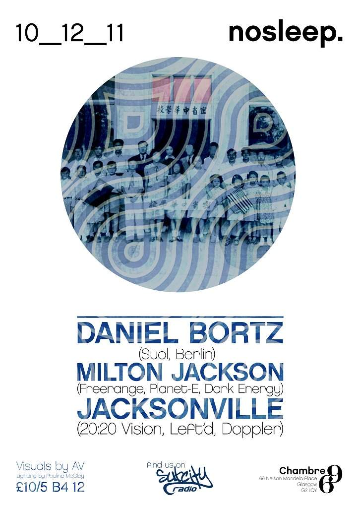 No Sleep presents with Daniel Bortz, Milton Jackson & Jacksonville - Página frontal