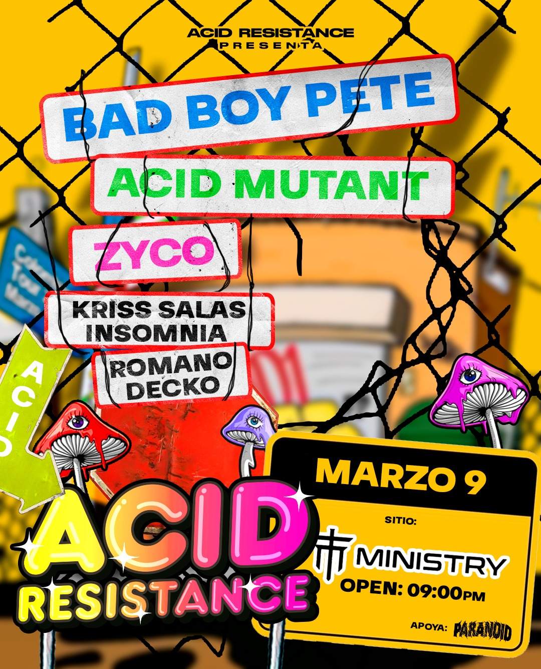 Acid Resistance Colombian Tour 2024 - Página frontal