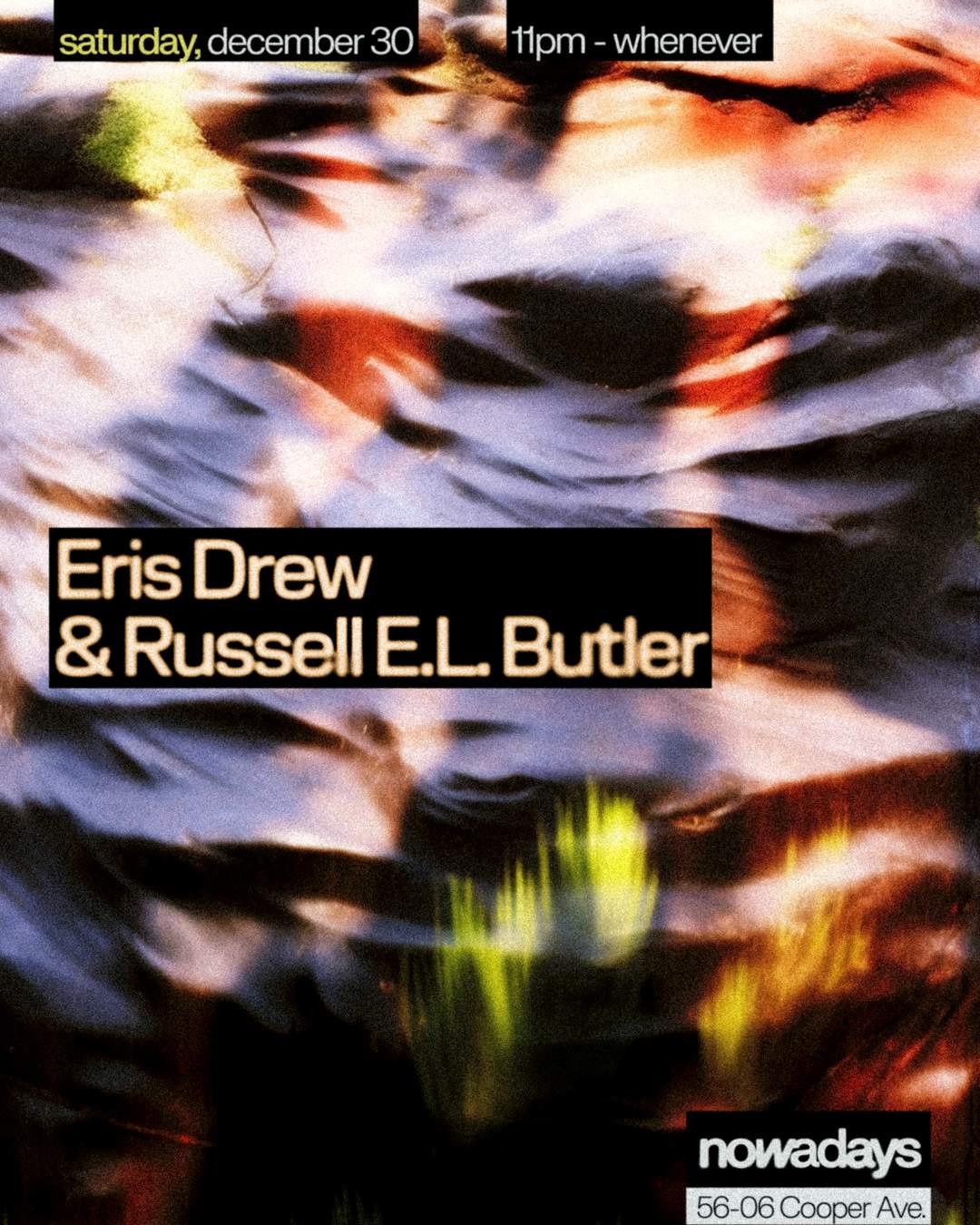 Eris Drew & Russell E.L. Butler - フライヤー表