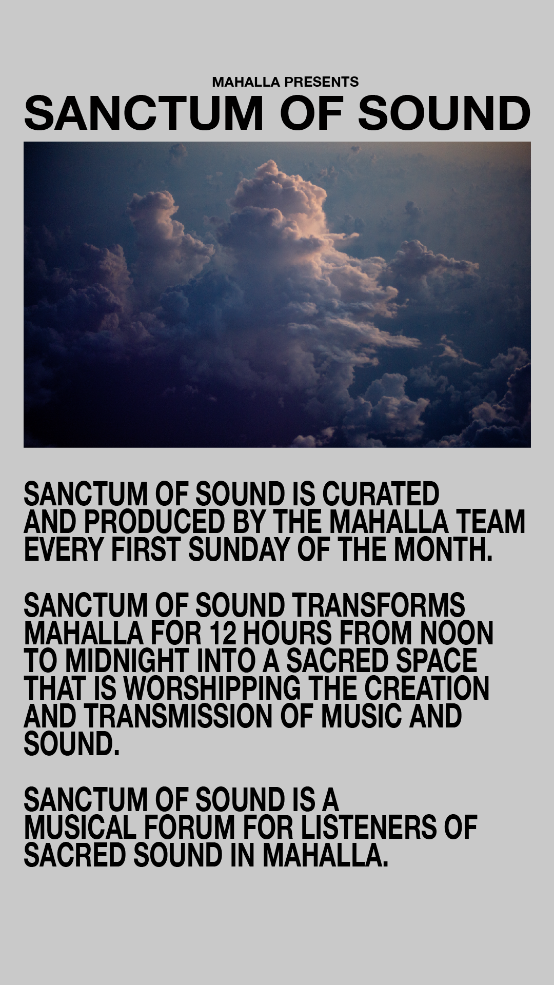Sanctum of Sound May - フライヤー裏