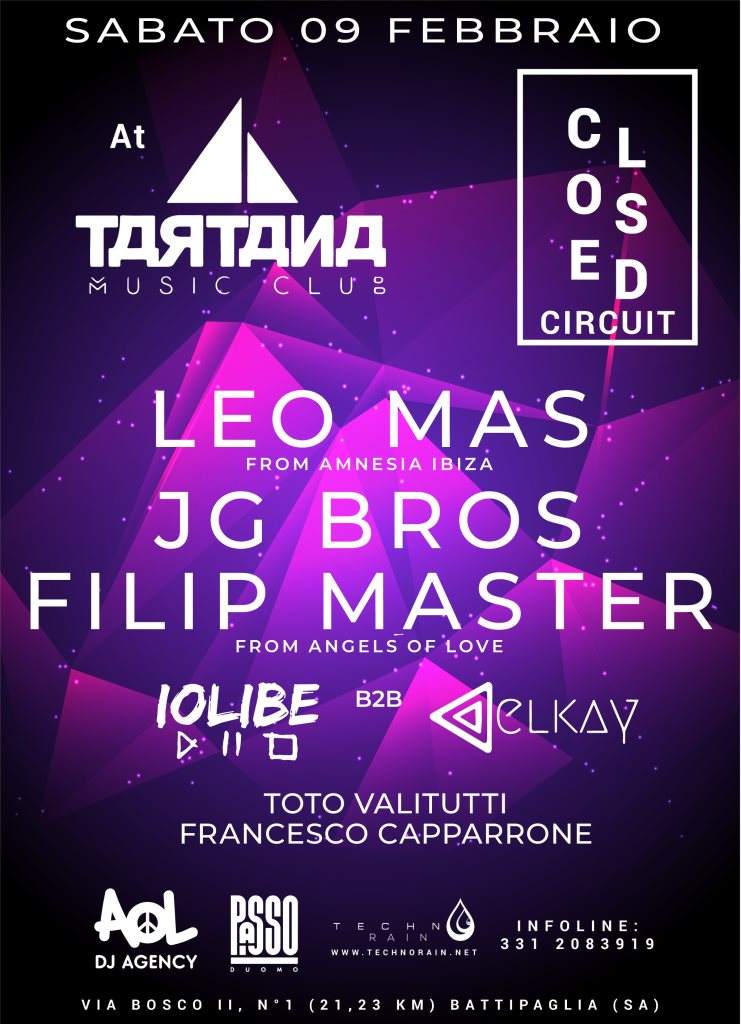 Closed Circuit Tartana - Leo Mas, Jg Bros, Filip Master & iolibe - Página frontal