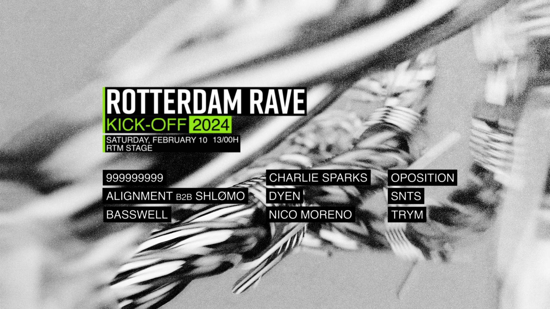 Rotterdam Rave 'Kick-Off' 2024 - Saturday - フライヤー表
