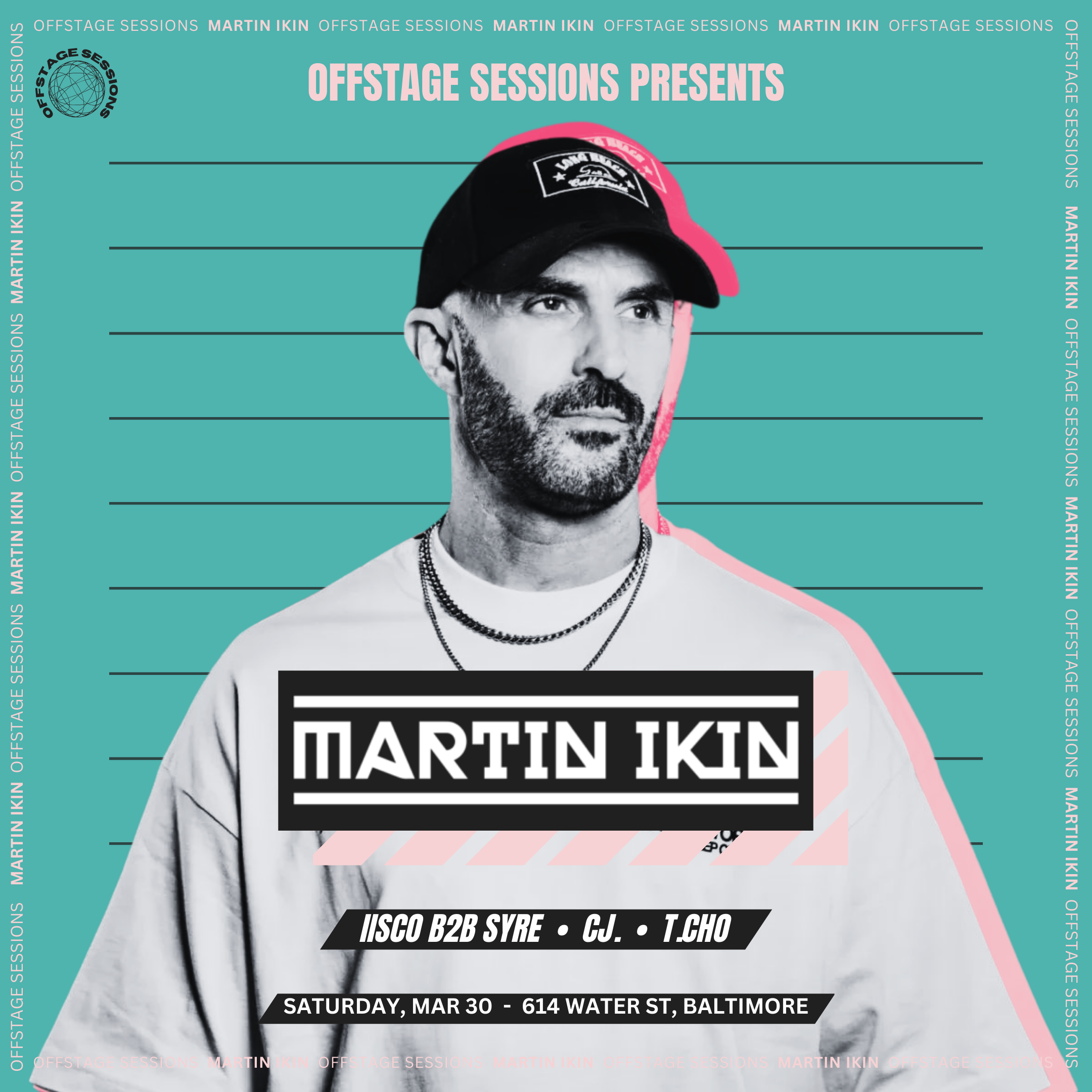 Offstage Sessions presents: Martin Ikin - フライヤー表