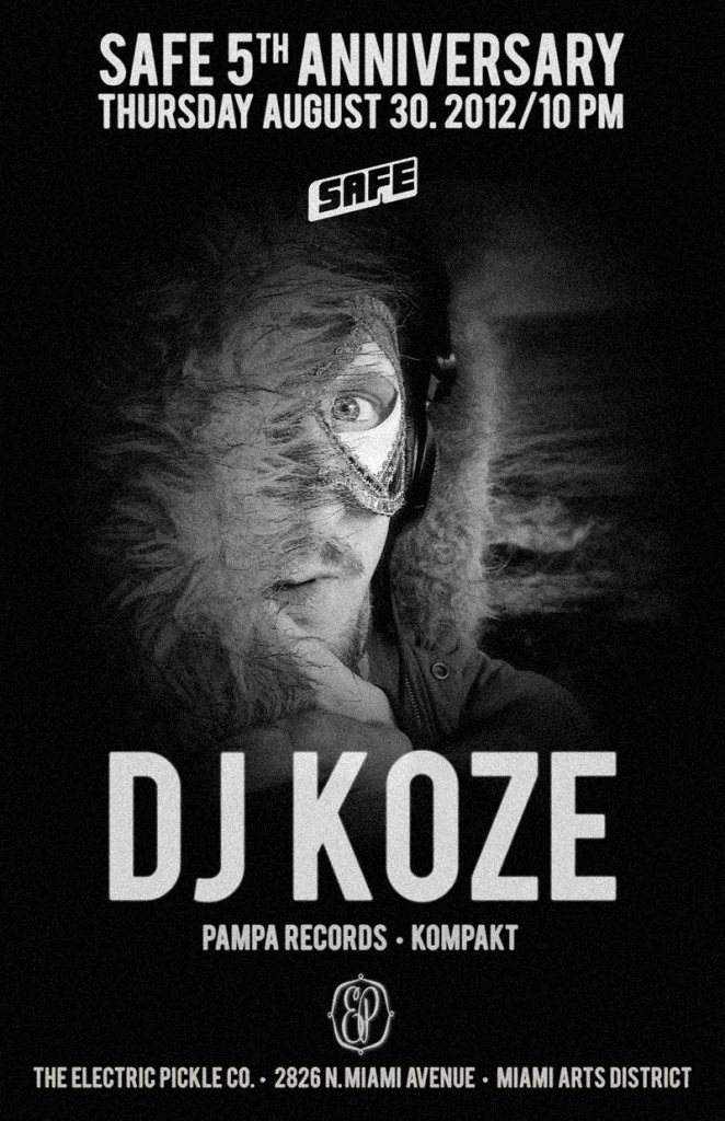Safe 5th Anniversary - Day 1 with DJ Koze - Página frontal