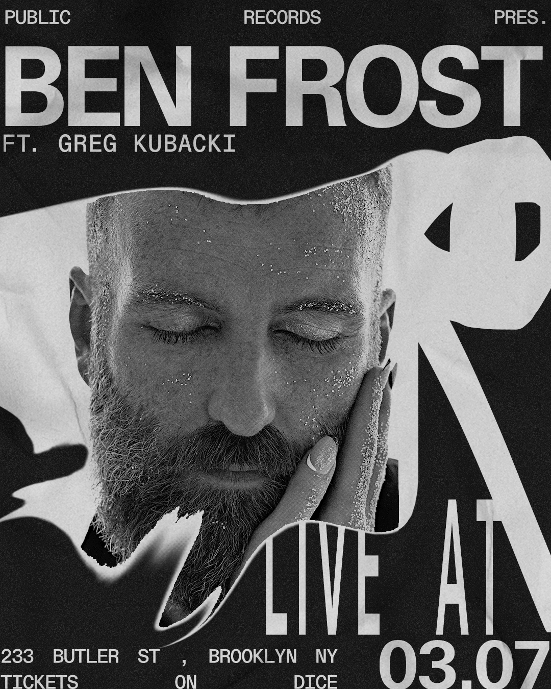 Ben Frost feat. Greg Kubacki - フライヤー表