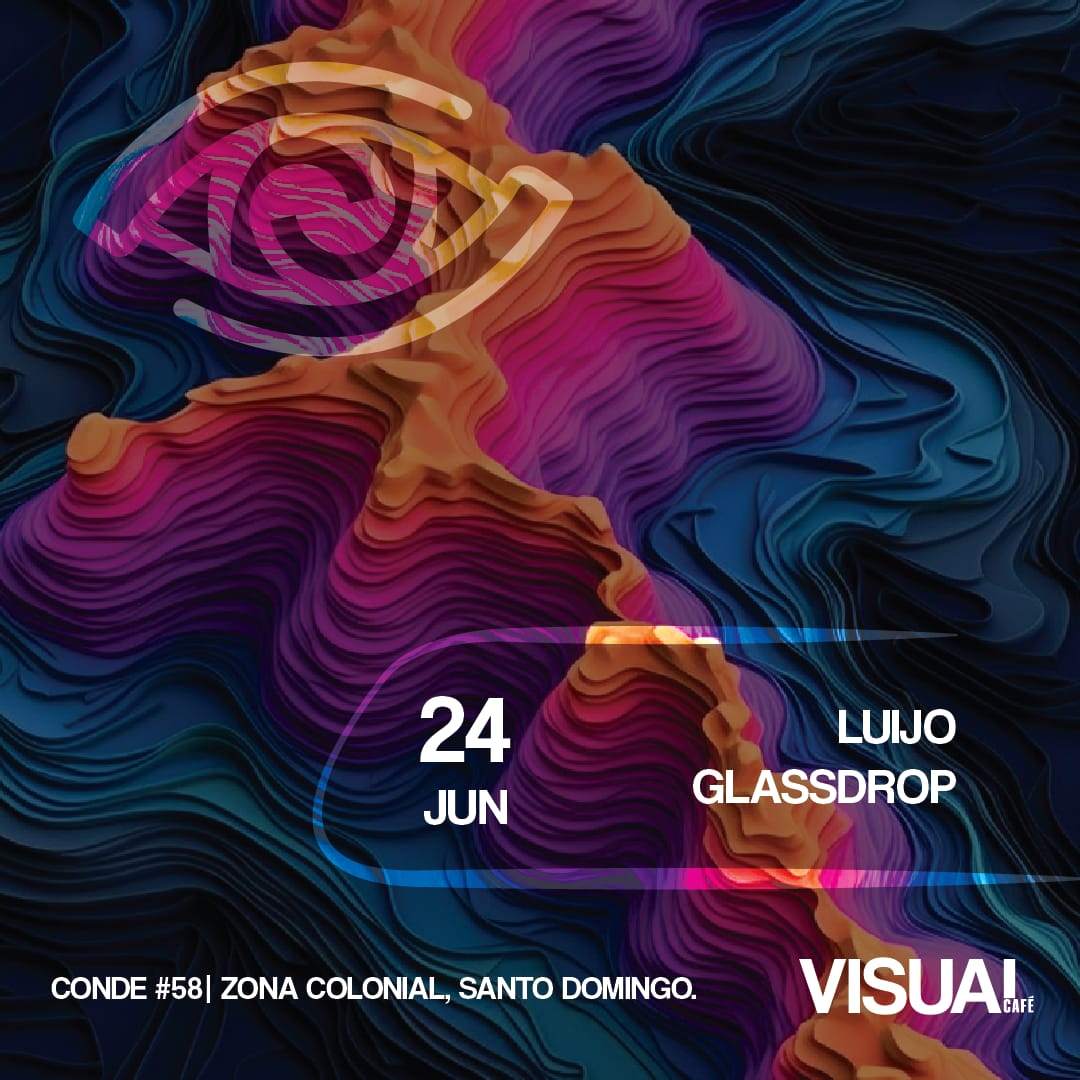 Visual Cafe presents: GLASSDROP & Luijo - フライヤー表