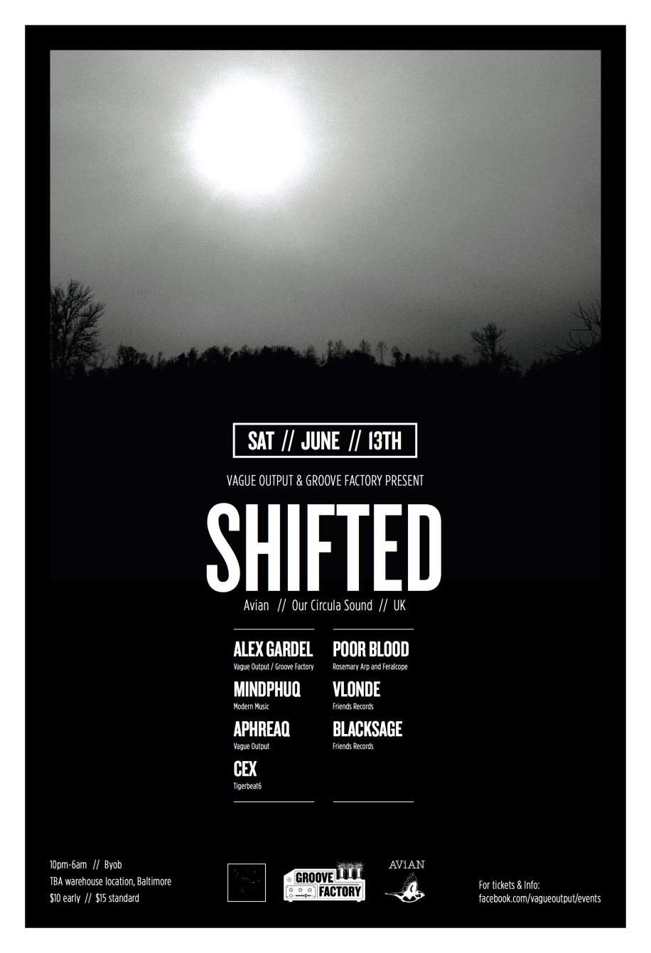 Vague Output & Groove Factory present Shifted - Página frontal