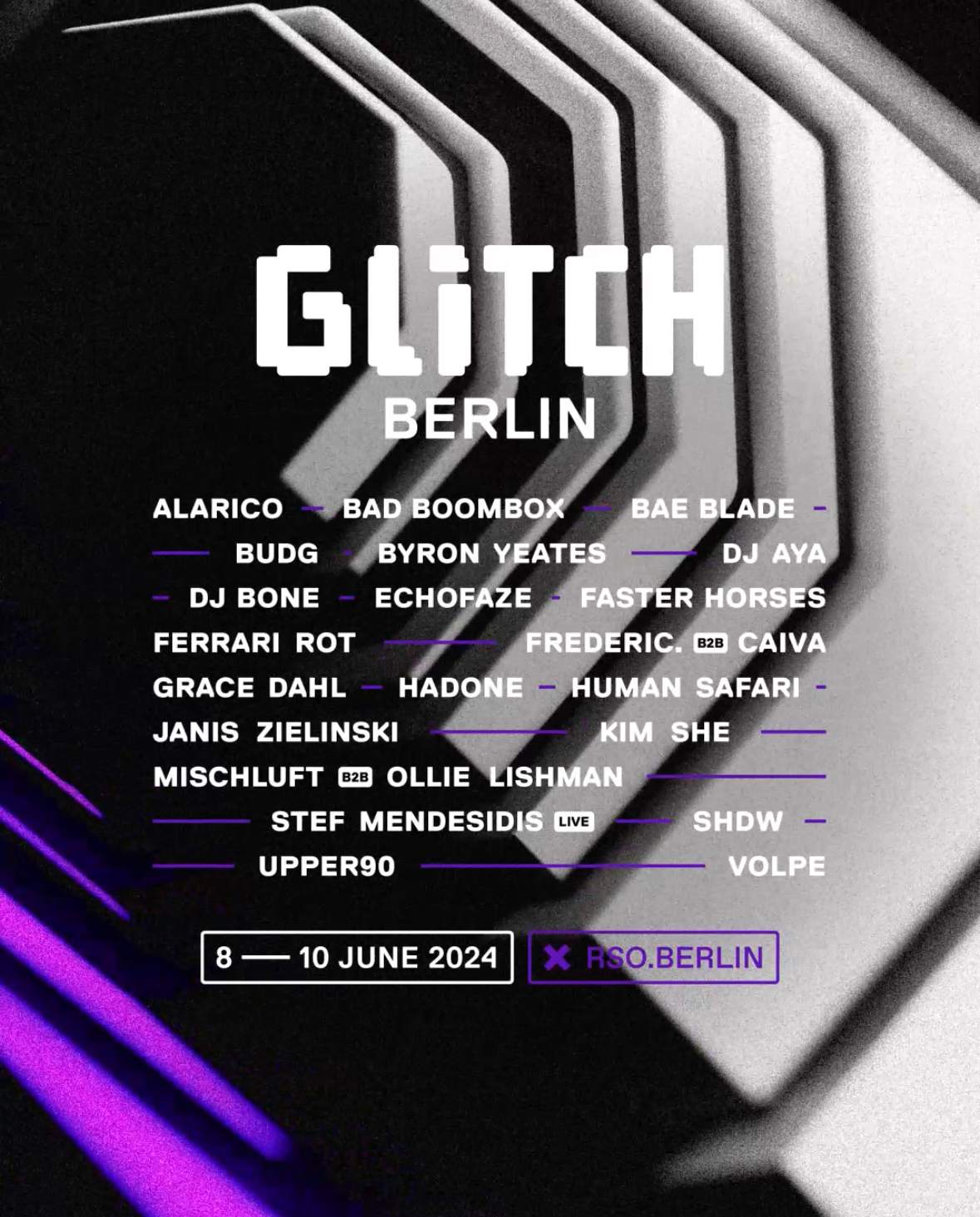Glitch Berlin - フライヤー表