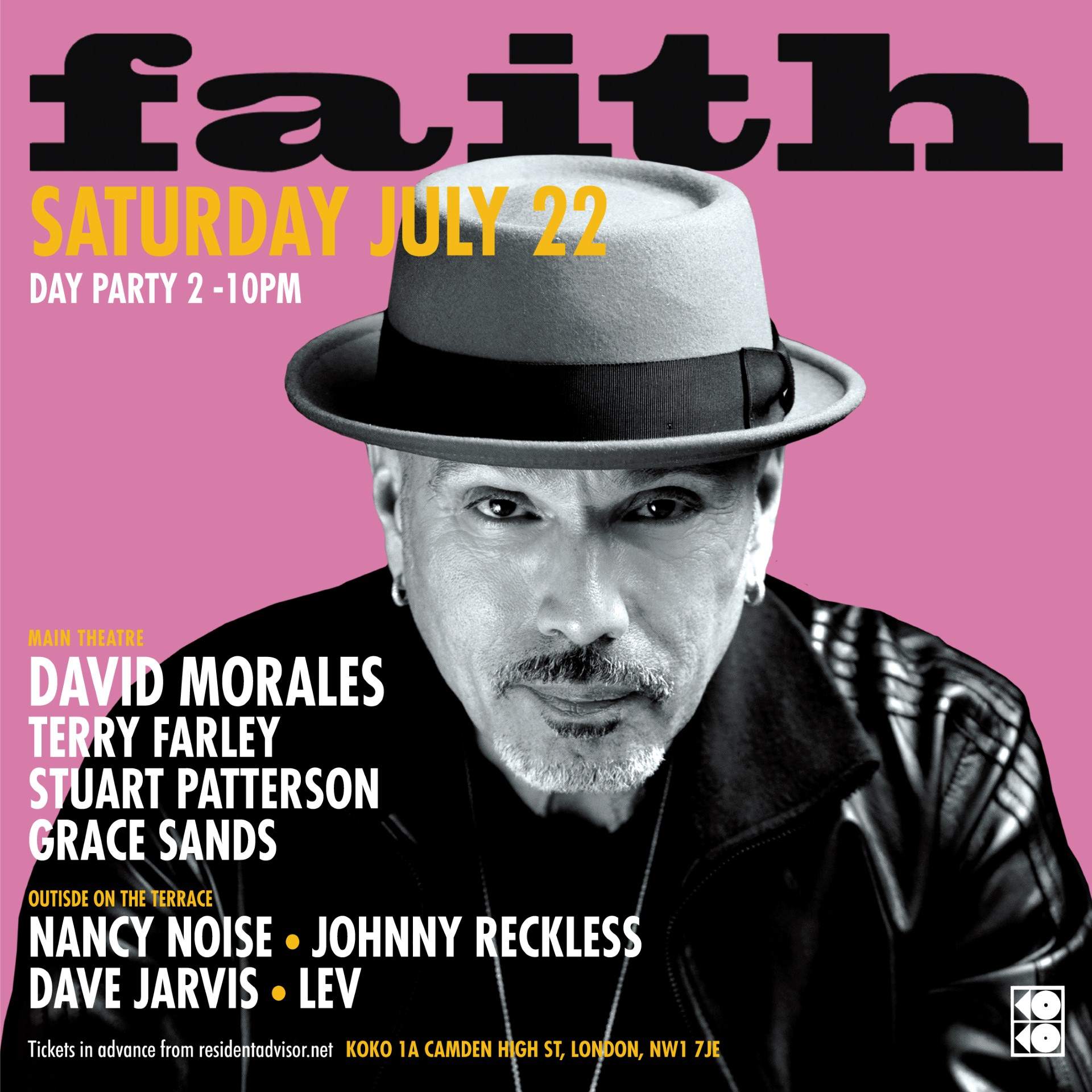 Faith - David Morales (Daytime) - フライヤー表