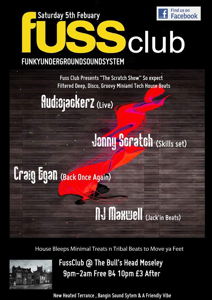 Fuss Club - present The Scratch Show - Página frontal