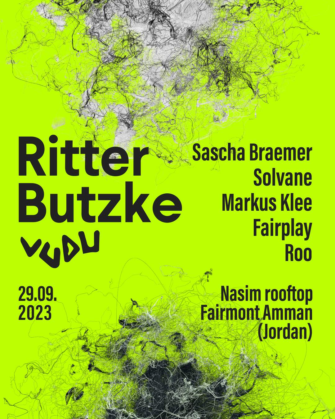 Ritter Butzke x Vudu - フライヤー表