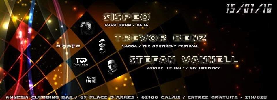Special Guest: Sispeo, Stefan Van Hell & Trevor Benz - Página frontal