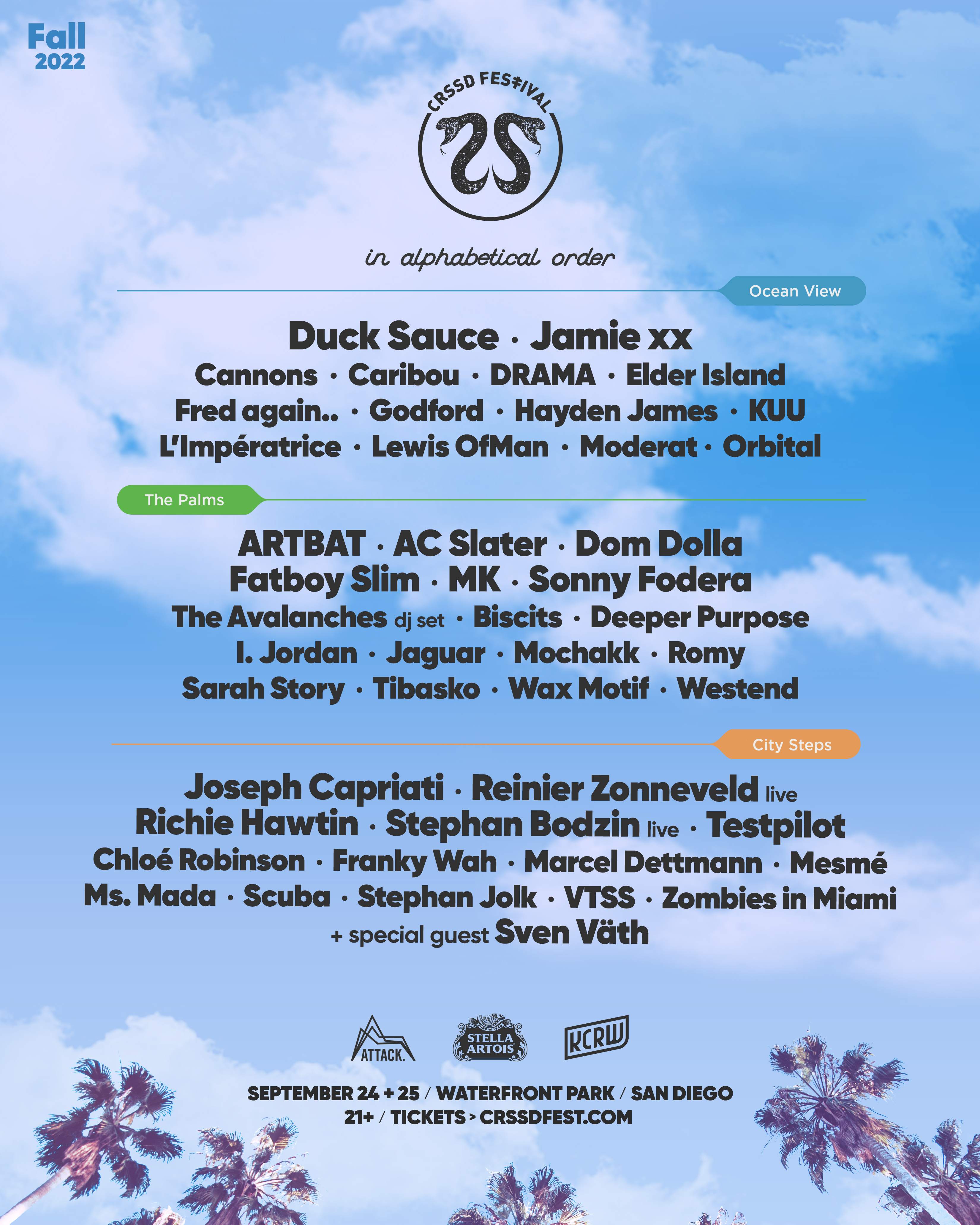 CRSSD Festival Fall 2022 - フライヤー表