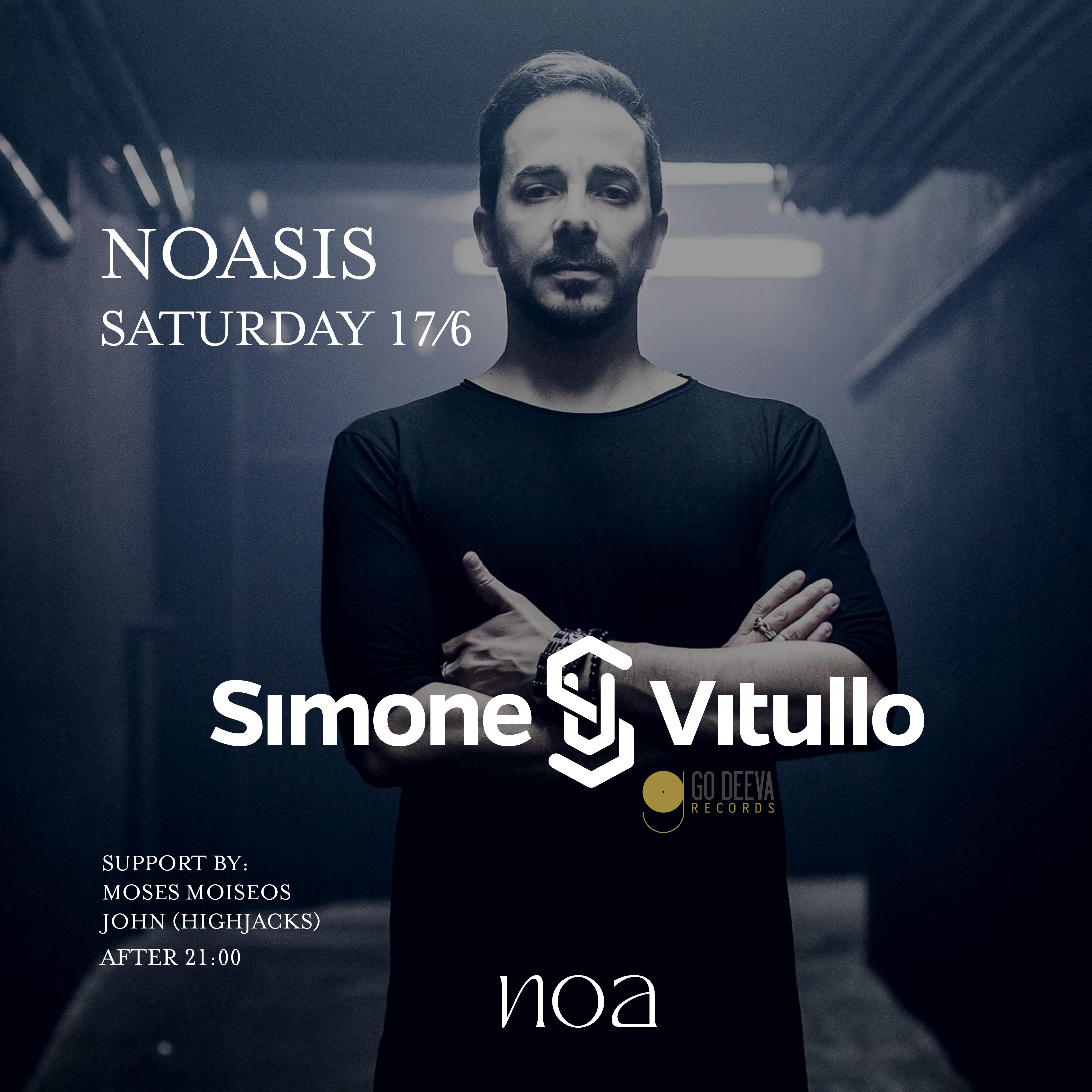 NOASIS presents Simone Vitullo (Go Deeva Records) - フライヤー表