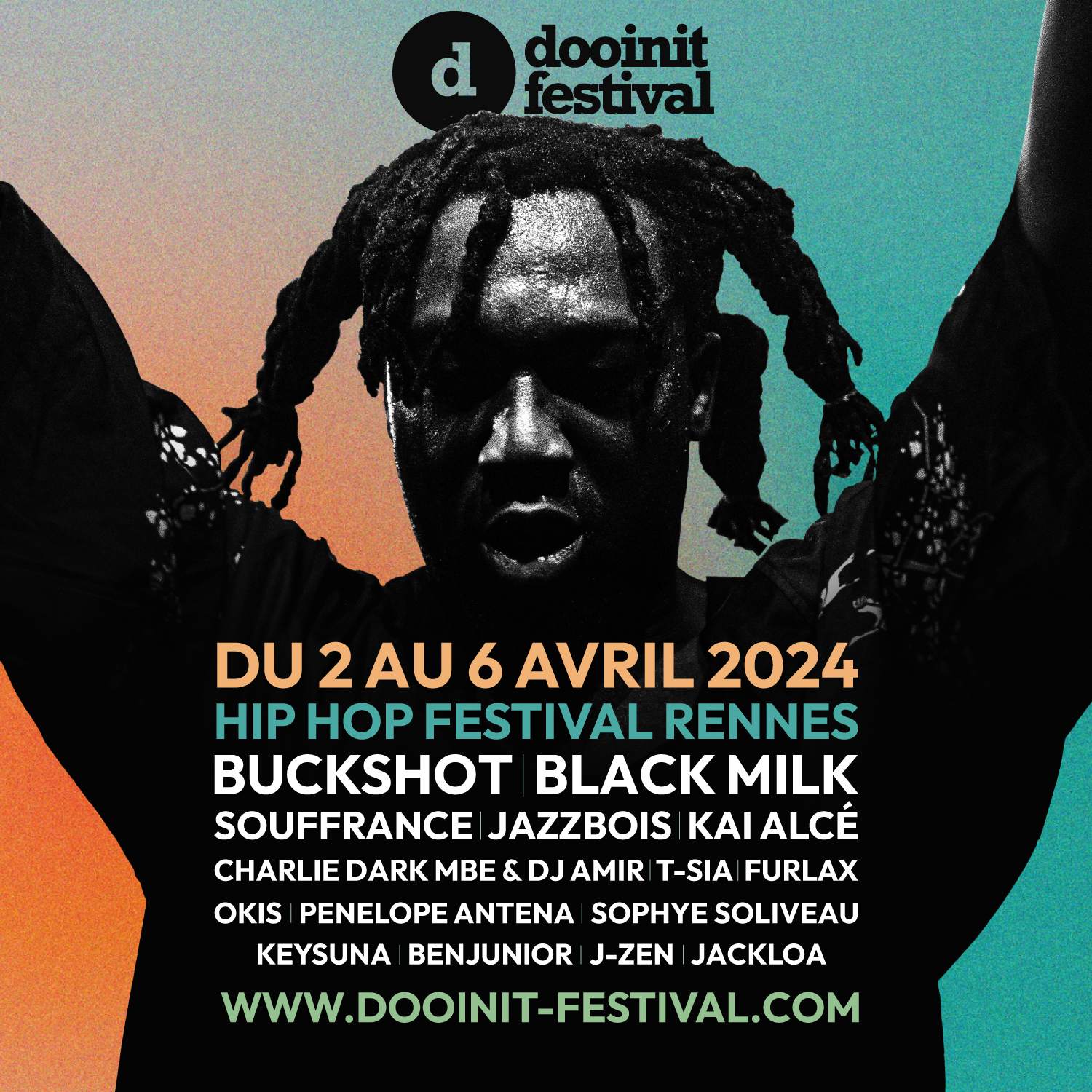 Dooinit Festival: Charlie Dark & DJ Amir / T-Sia / Kai Alce - フライヤー表