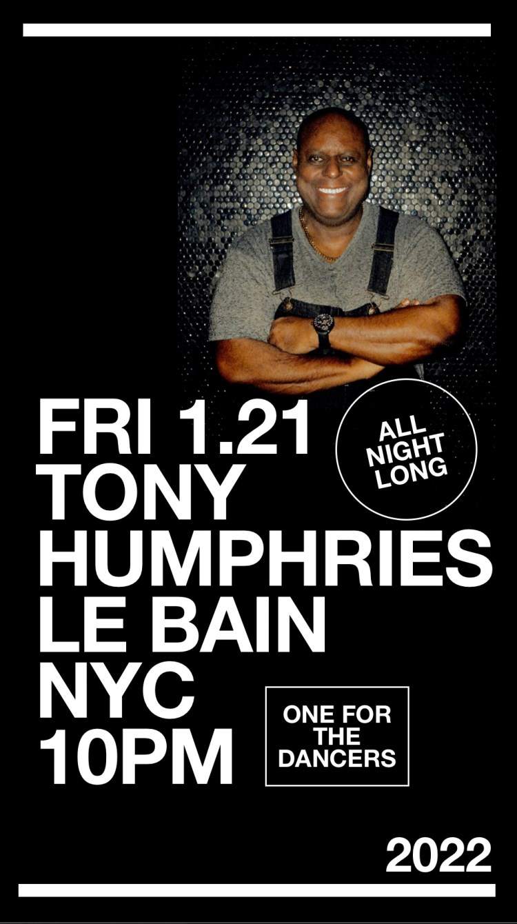 Tony Humphries all Night - Página frontal