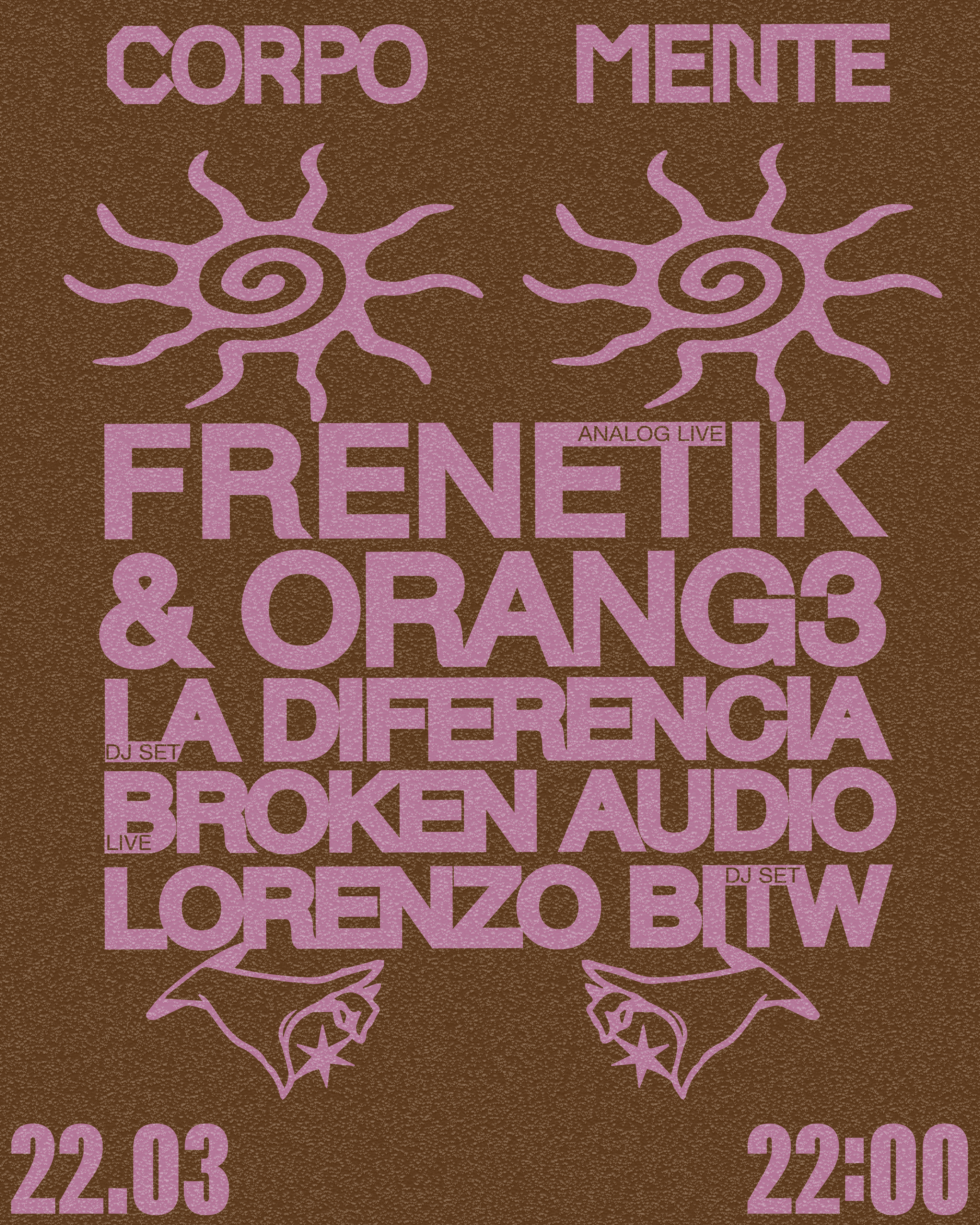 La Redazione / Corpo Mente #3 - Frenetik & Orang3, Lorenzo BITW, La Diferencia, Broken Audio - Página frontal