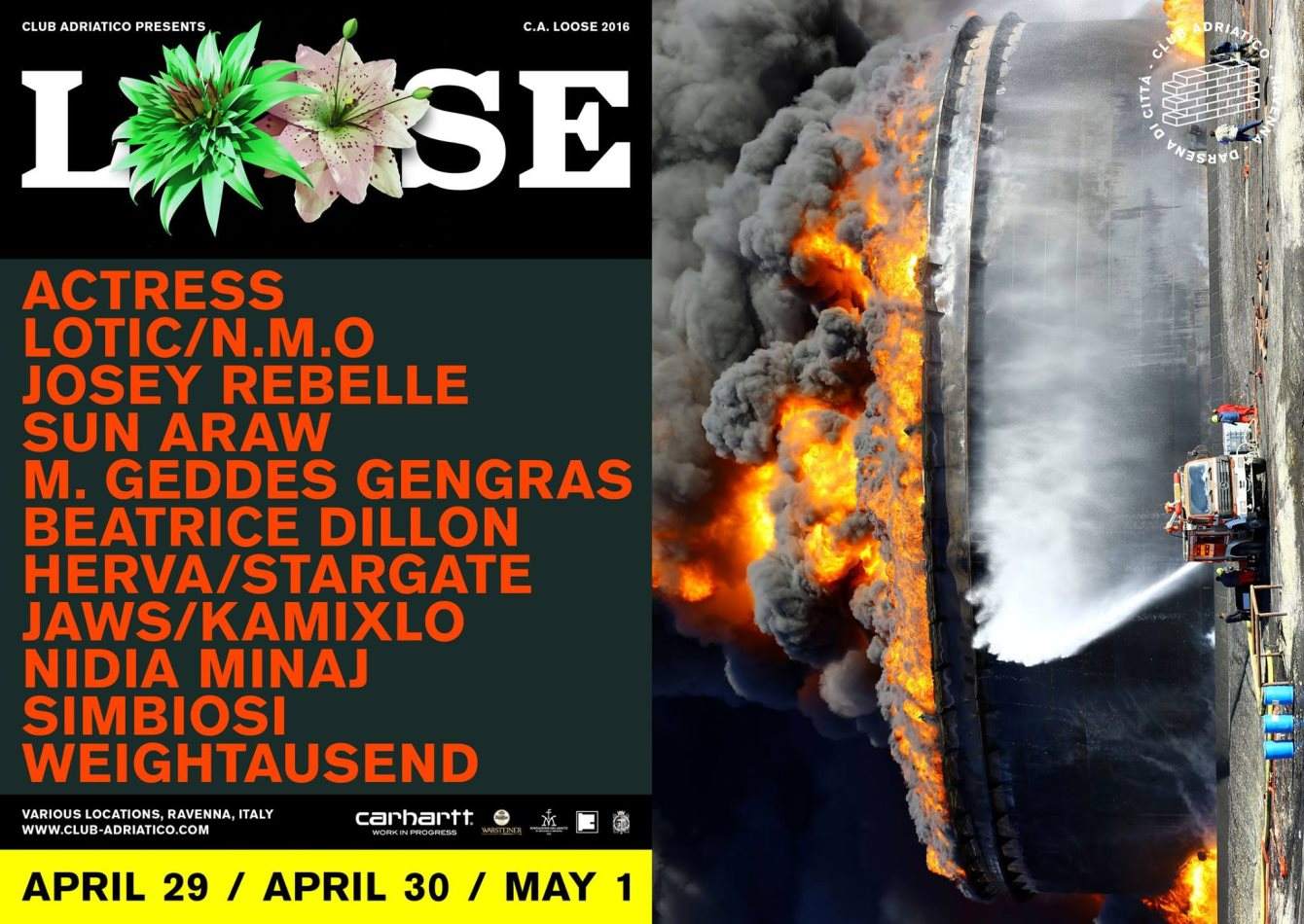 C.A. Loose 2016 - with Actress, Lotic, N.M.O., Josey Rebelle, Herva and More TBA - フライヤー表