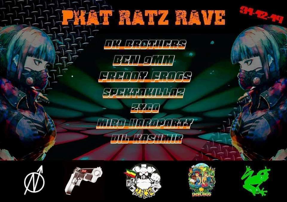 Rave Noche Vieja Phat Raz-DK Brothers - フライヤー表