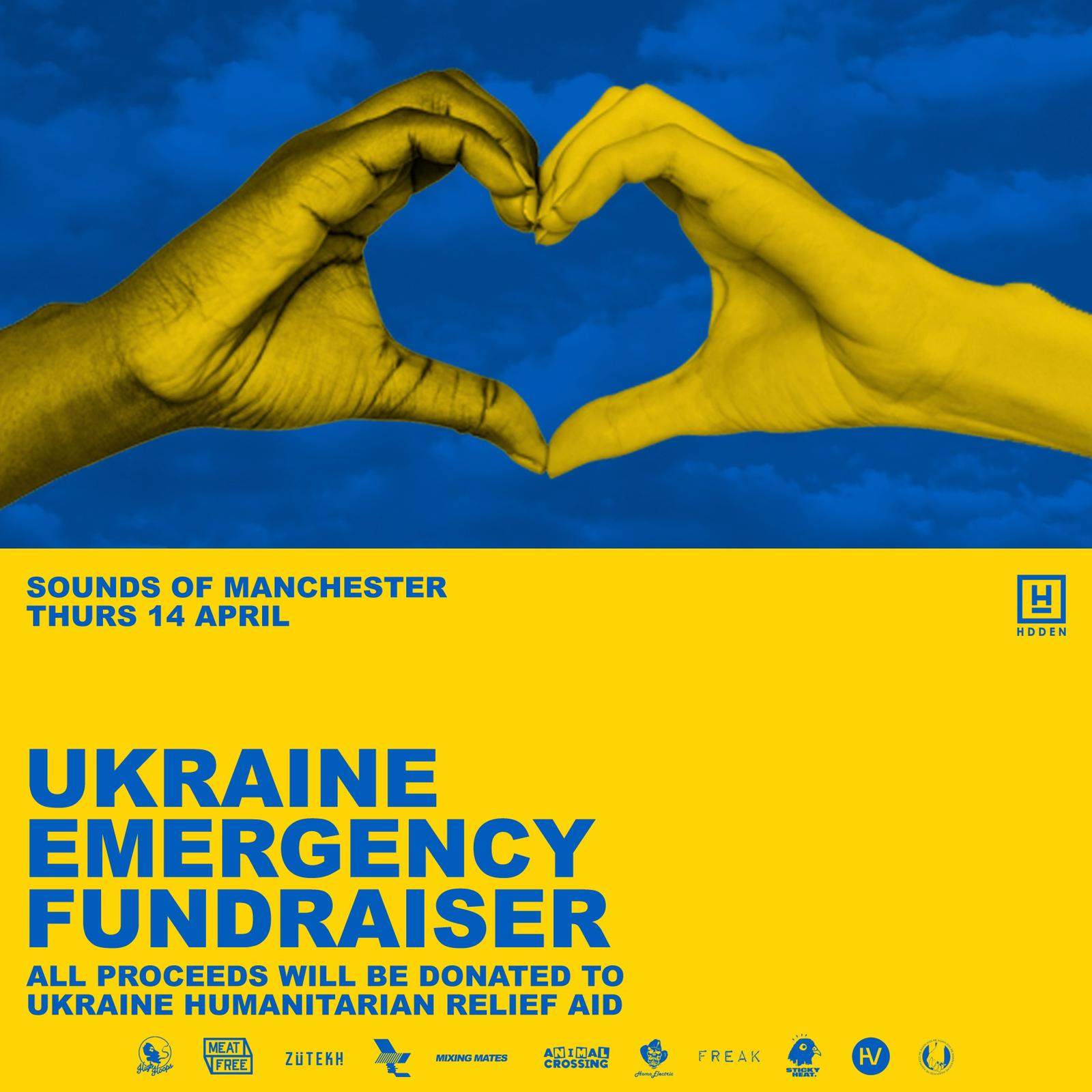 UKRAINE EMERGENCY FUNDRAISER - SOUNDS OF MANCHESTER - Página frontal