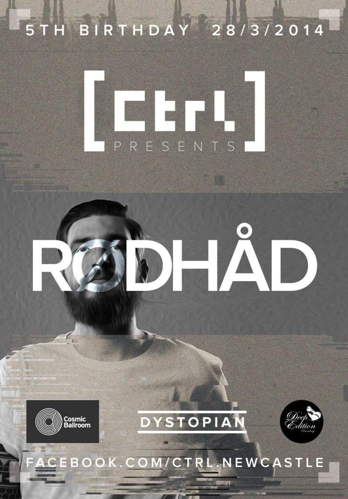 Ctrl presents 5th Birthday Party with Rødhåd - フライヤー表