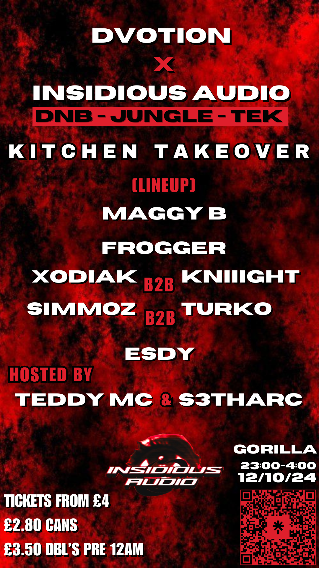 KITCHEN TAKEOVER: MANCHESTER DNB RAVE at Gorilla, Manchester