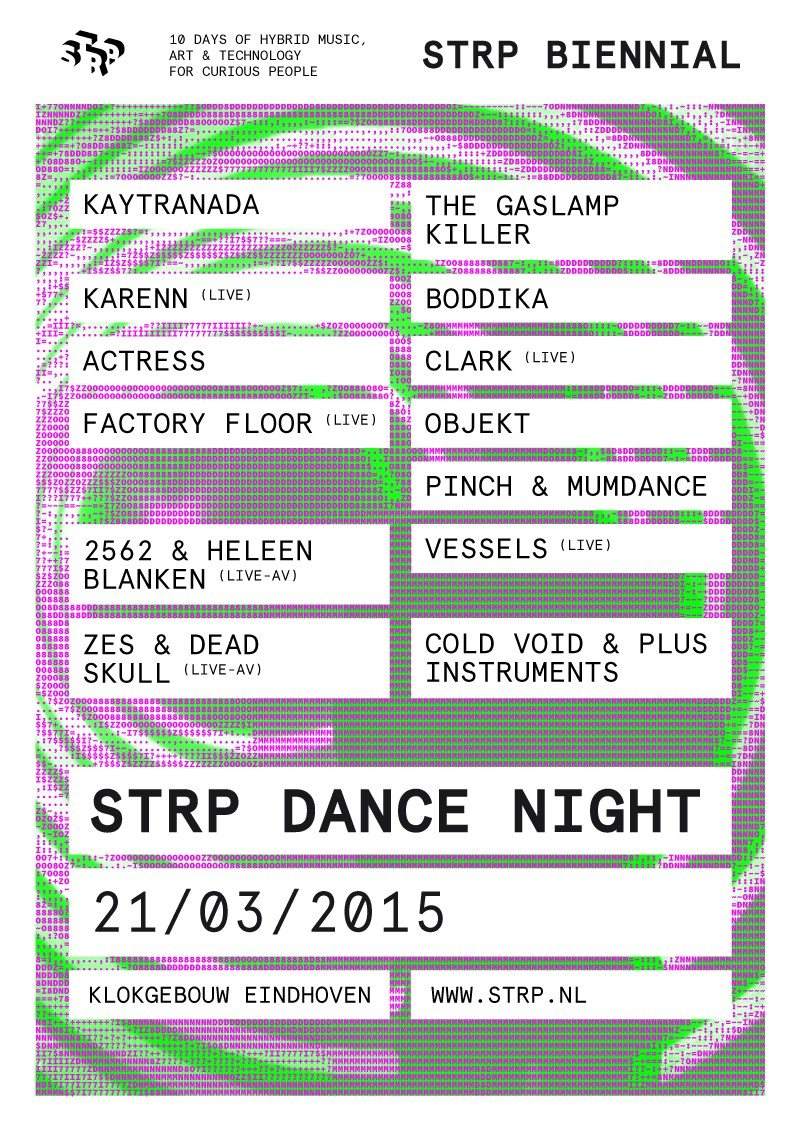 Strp Dance Night 2015 - フライヤー裏