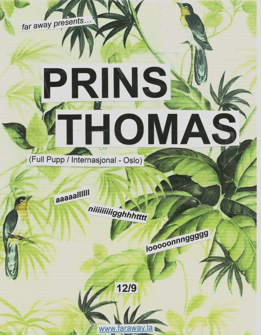 Far Away presents Prins Thomas - Página frontal